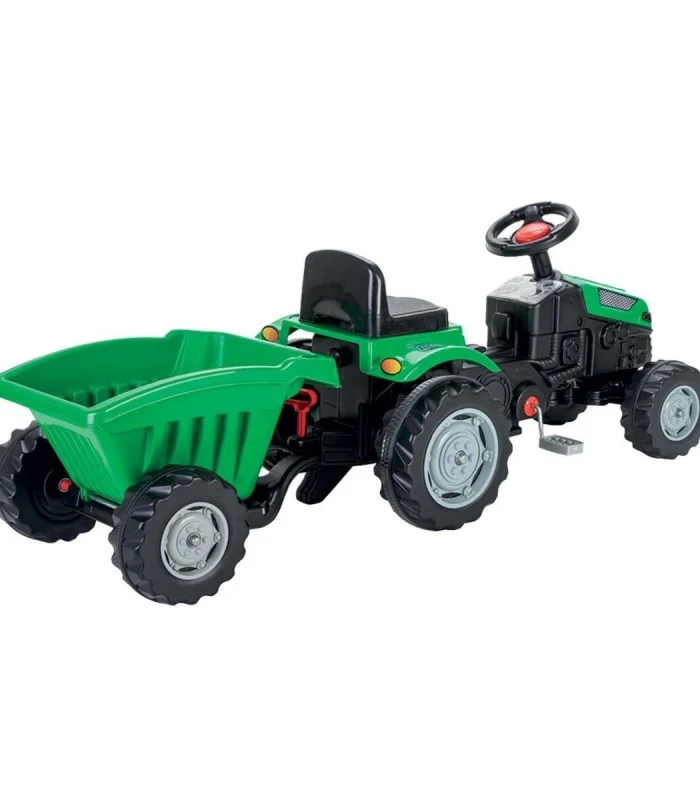 07 316 ACTIVE TRAKTÖR RÖMORKLU PEDALLI YEŞİL