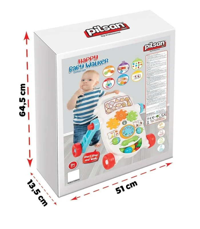 07 539 Happy İlk Adım Arabası Pembe -Pilsan Oyuncak