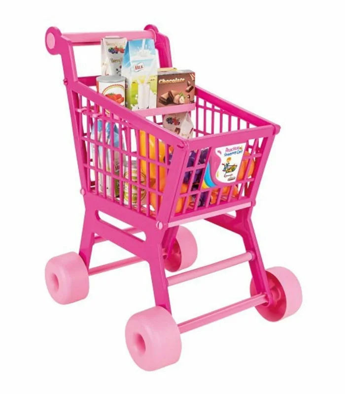 07 608 Pilsan Pratik Pembe Market Arabası (meyve ve sebze)