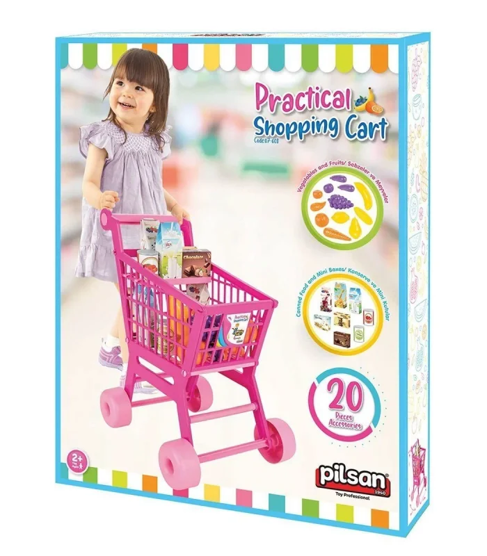 07 608 Pratik Market Arabası -Pilsan Oyuncak