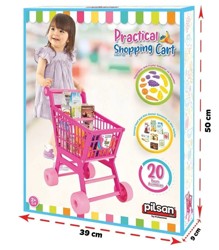 07 608 Pratik Market Arabası -Pilsan Oyuncak