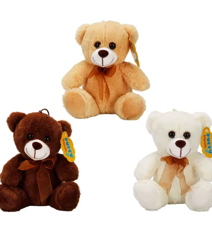 0998 SUN-JHN-PFF-SK PELUŞ AYI OTURAN KURDELELİ 21CM 2R