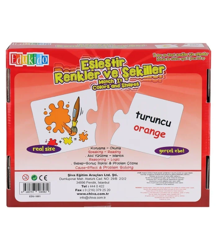 1001-CS Eşleştir Renkler ve Şekiller