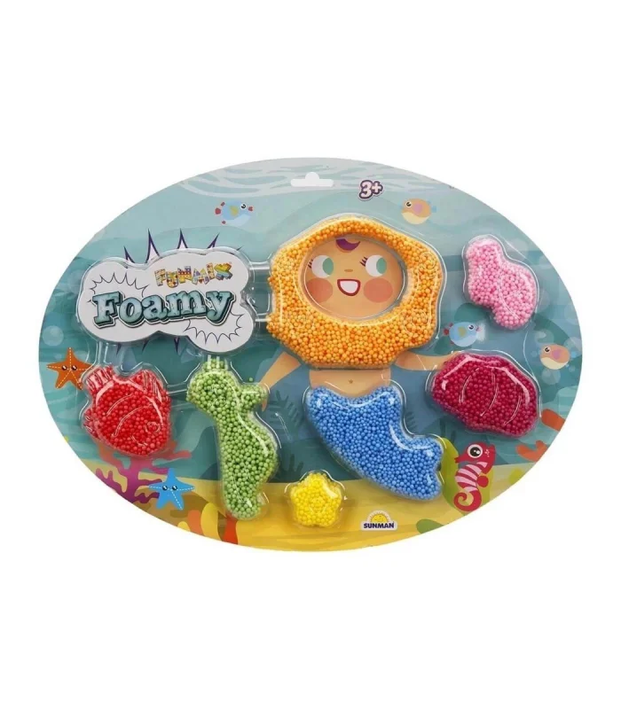 1003565 Funmix Foamy Renkli Dünyalar Slime -Sunman