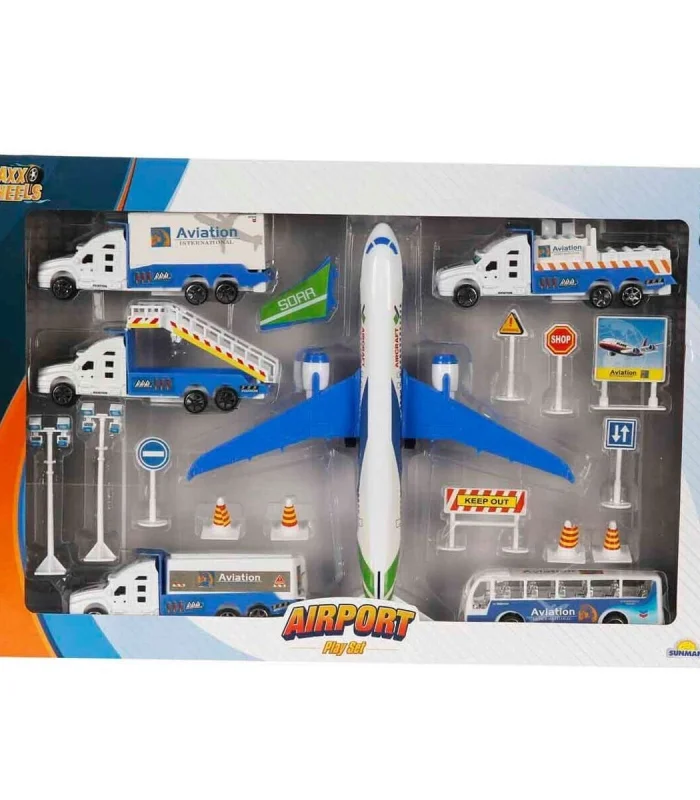 1012381 SUN YFN MXX OYUN SET HAVAALANI UÇAKLI SES IŞIKLI BYK MV