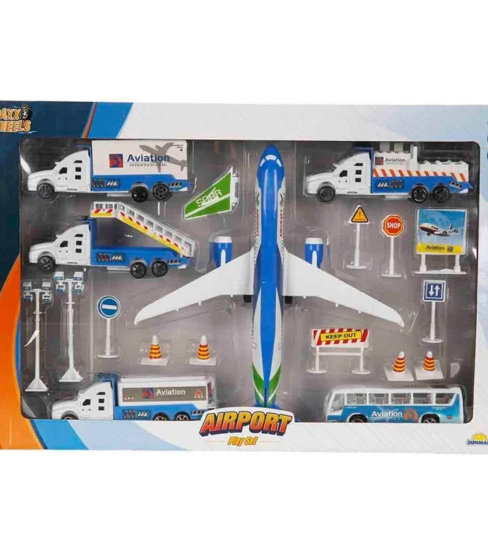 1012381 SUN YFN MXX OYUN SET HAVAALANI UÇAKLI SES IŞIKLI BYK MV