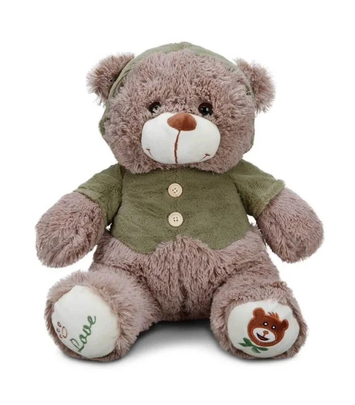 1014 Puffy Friends T Shirtlü Sevimli Peluş Ayı 43 cm