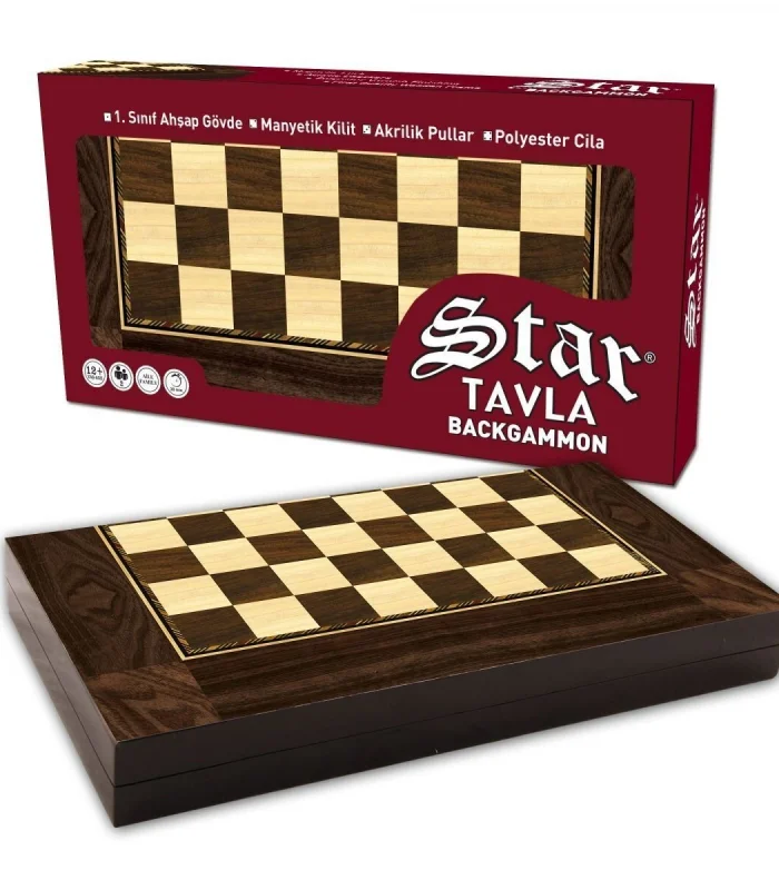 1020180 Star Polyester Ceviz Tavla (Büyük)