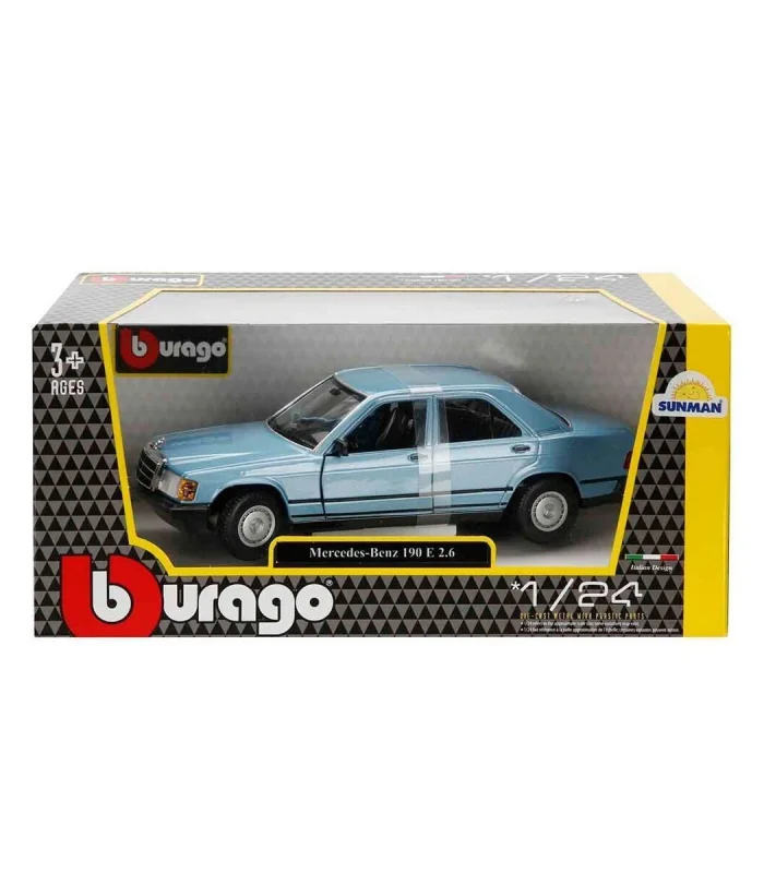 1021103 1:24 Mercedes Benz 1987 190 E Model Araba