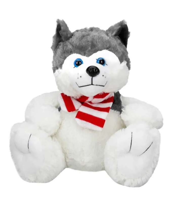 1030 Oturan Husky Atkılı Köpek 30 cm