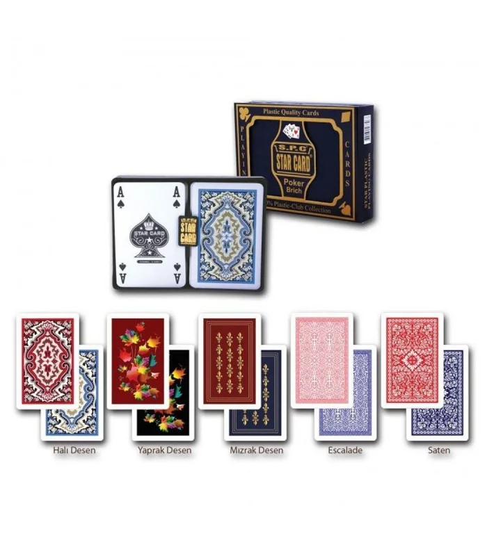 1033067 Star Plastik Kartlar 2li