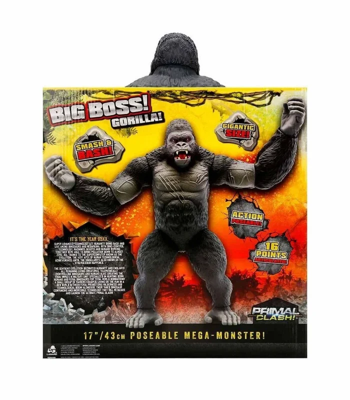 1037113 Primal Clash Büyük Patron Goril 42 cm -Sunman