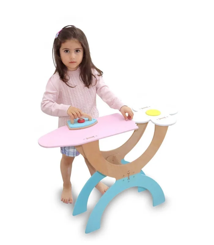 1038 Ahşap Ütü Masası Seti -Lulubere Oyuncak