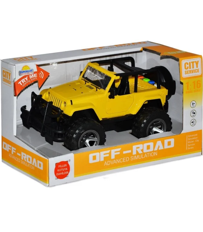 10390 1:16 Sesli ve Işıklı Jeep