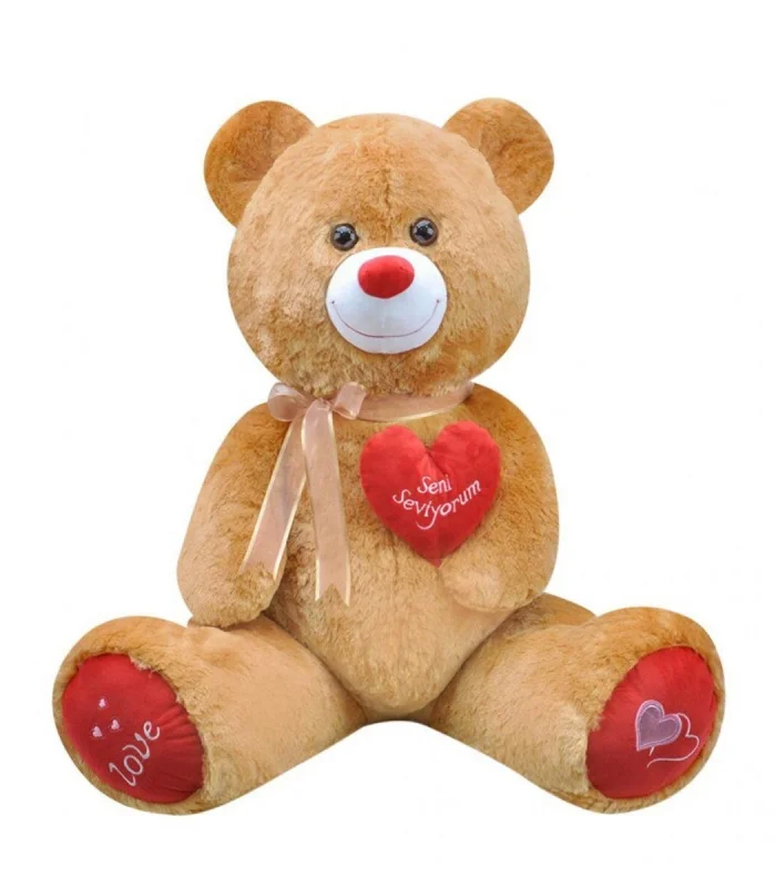 1045K Tıkıl Ayı Kahverengi 65 cm- Selay Oyuncak