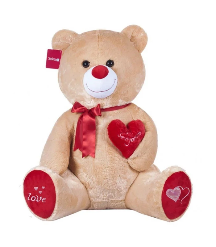 1054K Tıkıl Ayı Kahverengi 70 cm-Selay Oyuncak