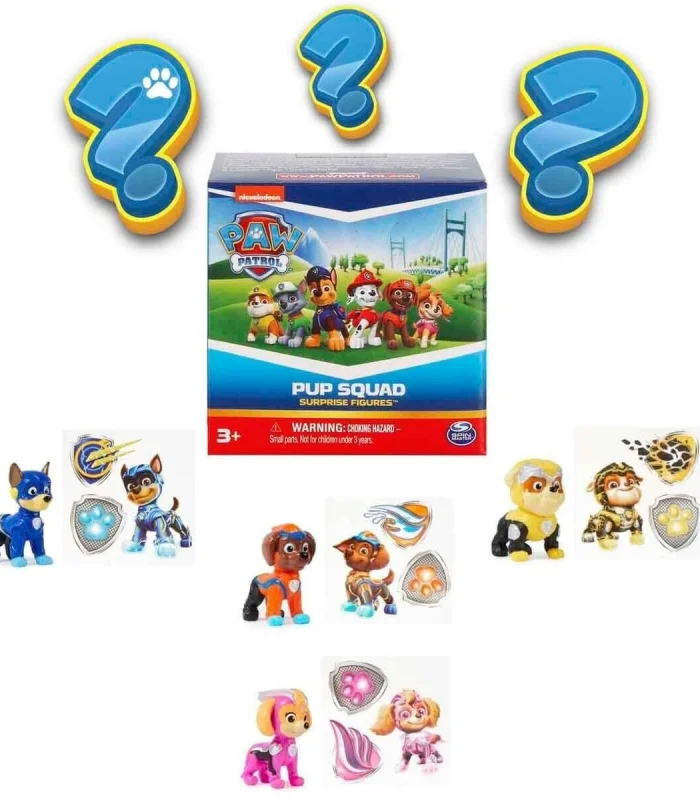 1060041 SUN-SPM-FİGÜR PAW PATROL SÜPER FİLM PUP SQUAD FİGÜRLERİ SÜRPRİZ PAKET 36