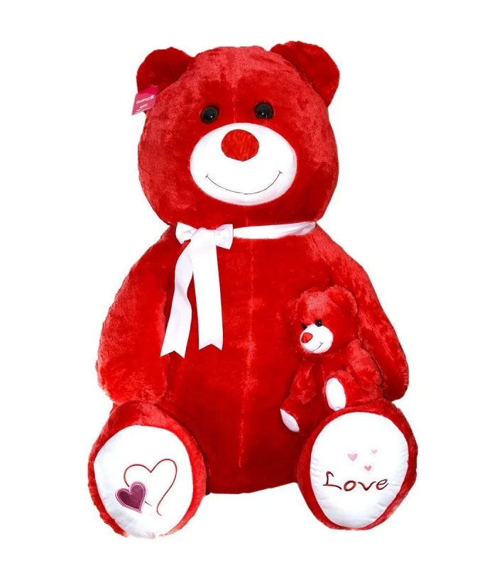 1085KR YAVRULU AYI 95CM KIRMIZI