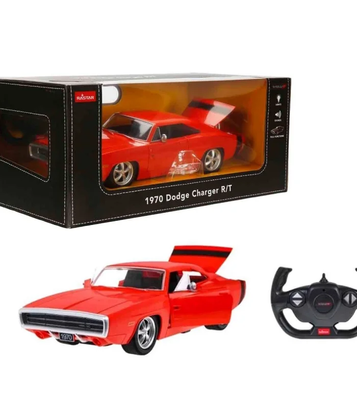 1099000 SUN-RAS-RC ARABA 1 16 1970 DODGE CHARGER RT FF SESLİ IŞIKLI 2 4GHZ