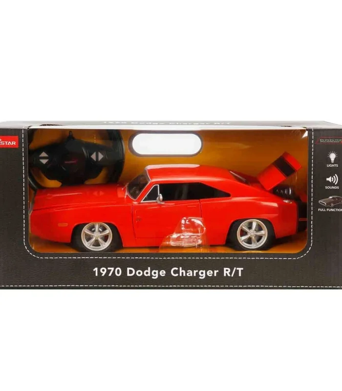 1099000 SUN-RAS-RC ARABA 1 16 1970 DODGE CHARGER RT FF SESLİ IŞIKLI 2 4GHZ