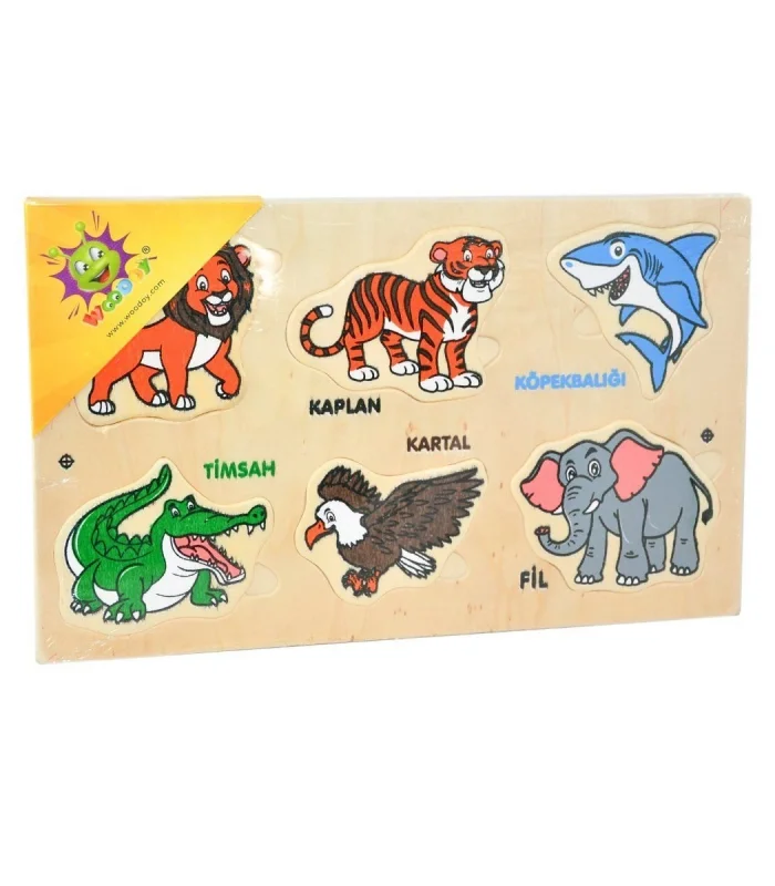 111 Woodoy Yapboz Vahşi Hayvanlar