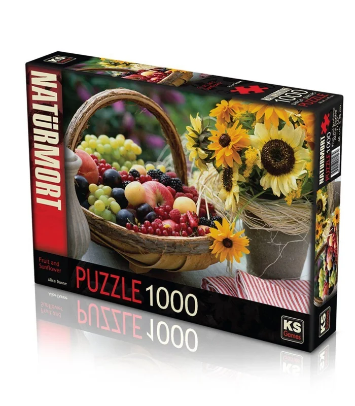11227 Meyve ve Ayçiçeği 1000 Parça Puzzle -KS Puzzle