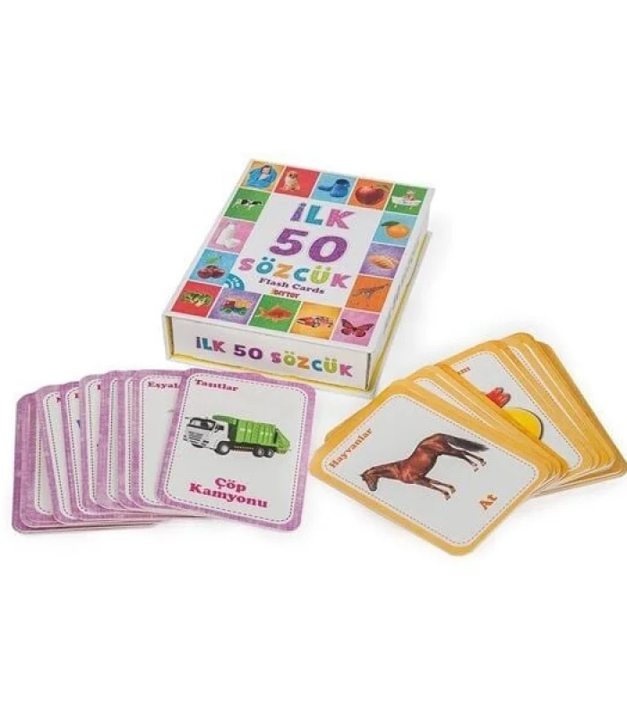 1161  Flash Cards  İlk 50 Sözcük -DıyToy