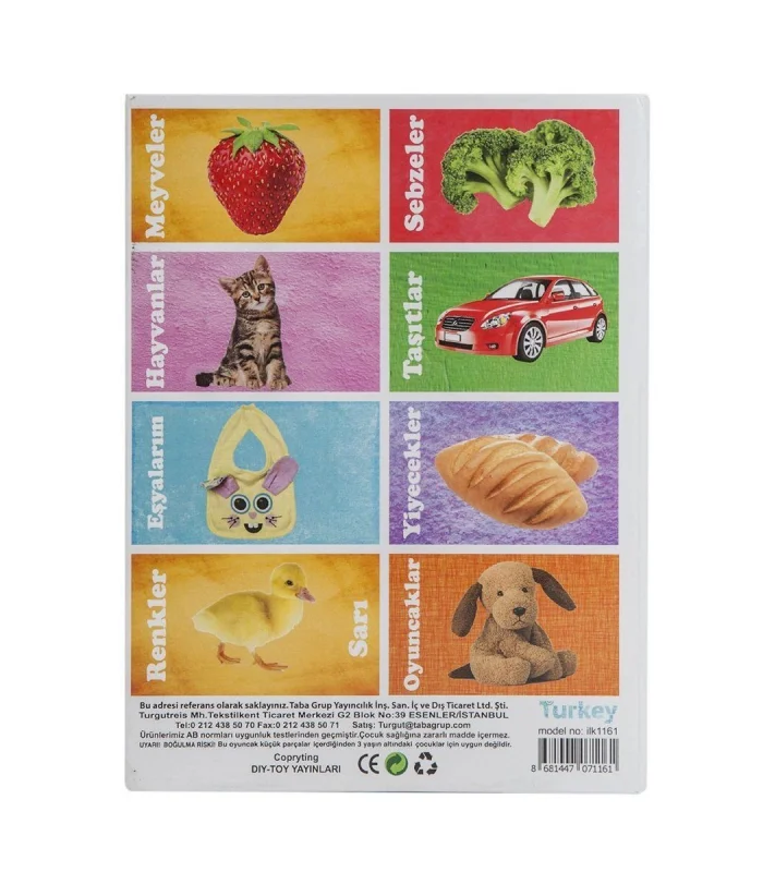 1161  Flash Cards  İlk 50 Sözcük -DıyToy