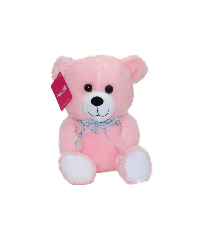 1181 Selay, Oturan Ayı Pembe 30 cm