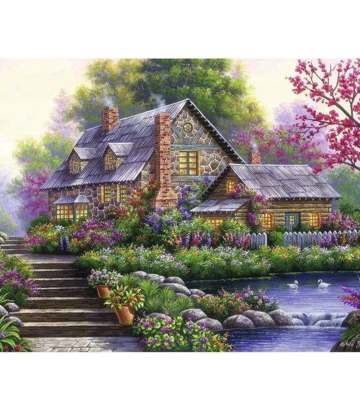 120004646 Romantic Cottage 1000 parça Ravensburger Puzzle