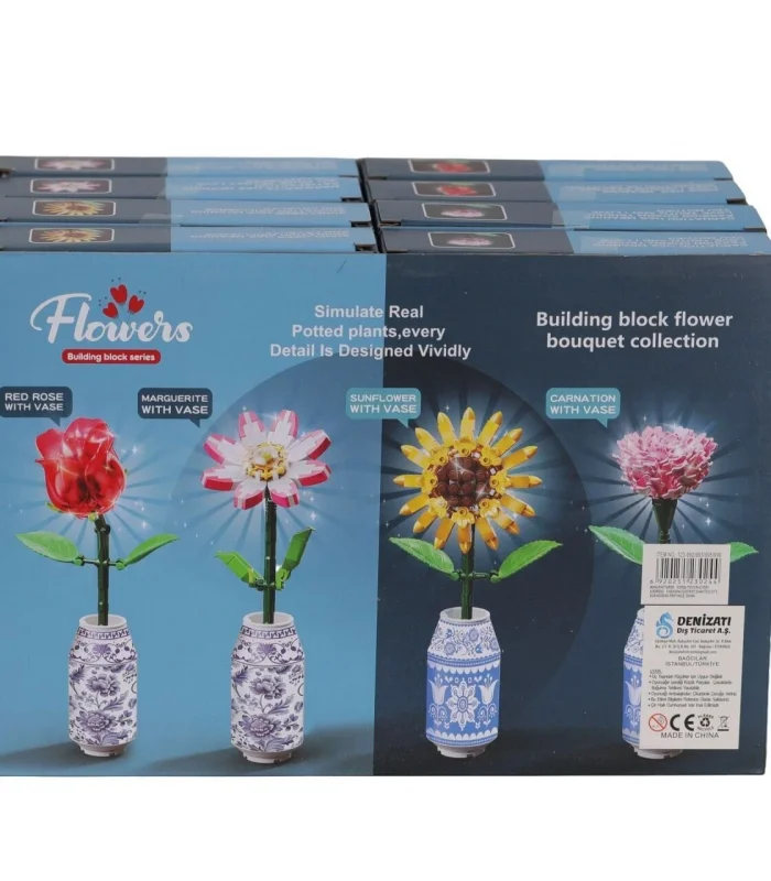 123-992-996 KUT 8Lİ ILIKLI ÇİÇEK BLOKLAR(Belirtilen fiyat, tekli satış için adet fiyatıdır.)