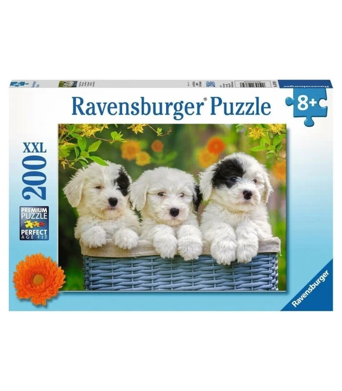 127658 Cuddly Puppies 200 parça XXL Ravensburger Puzzle