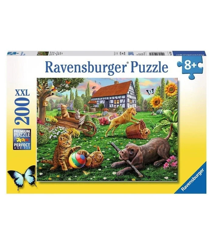 128280 Bahçede 200 parça XXL Ravensburger Puzzle