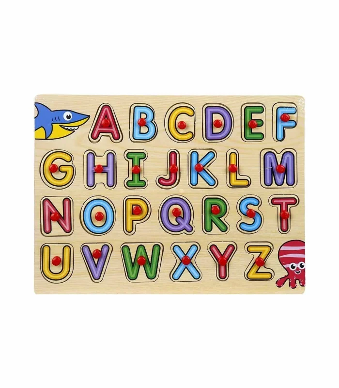 130443 Ahşap Raptiyeli Bultak Alfabe