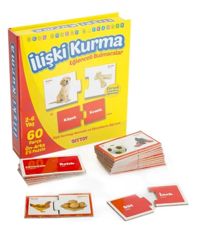 1437 DıyToy, Eğlenceli Bulmacalar - İlişki Kurma / 2-6 yaş