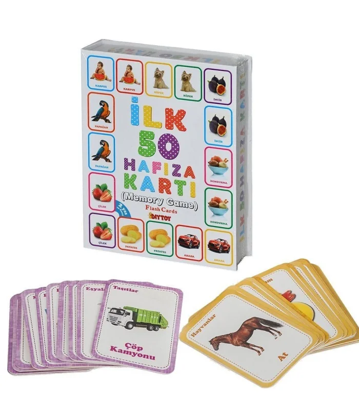1475 İLK 50 HAFIZA KARTLARI (MEMORY GAME )
