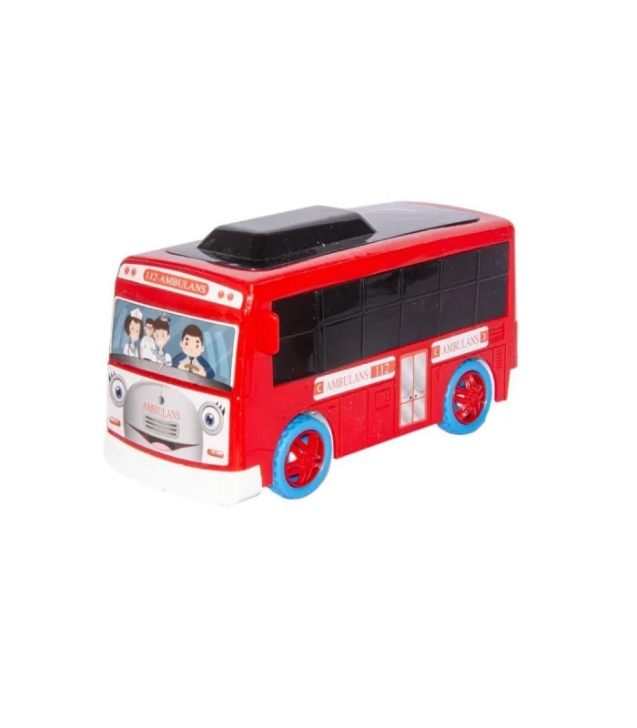 150003 Çarp Dön Sesli Okul Otobüsü Sarı/Kırmızı