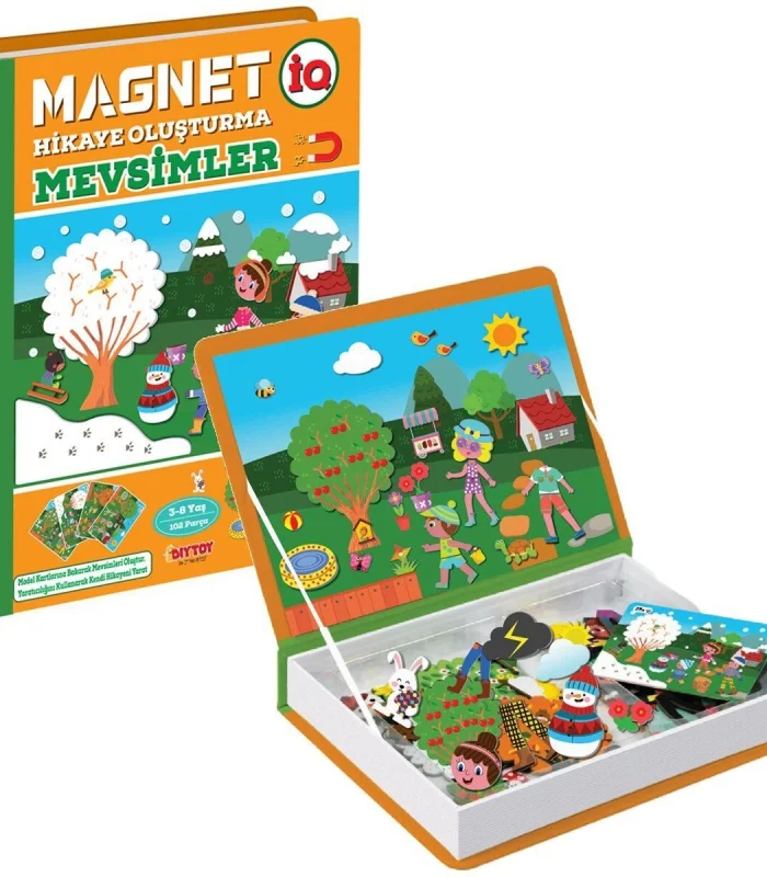 1505 DıyToy, Magnet Hikaye Oluşturma - Mevsimler / +3 yaş