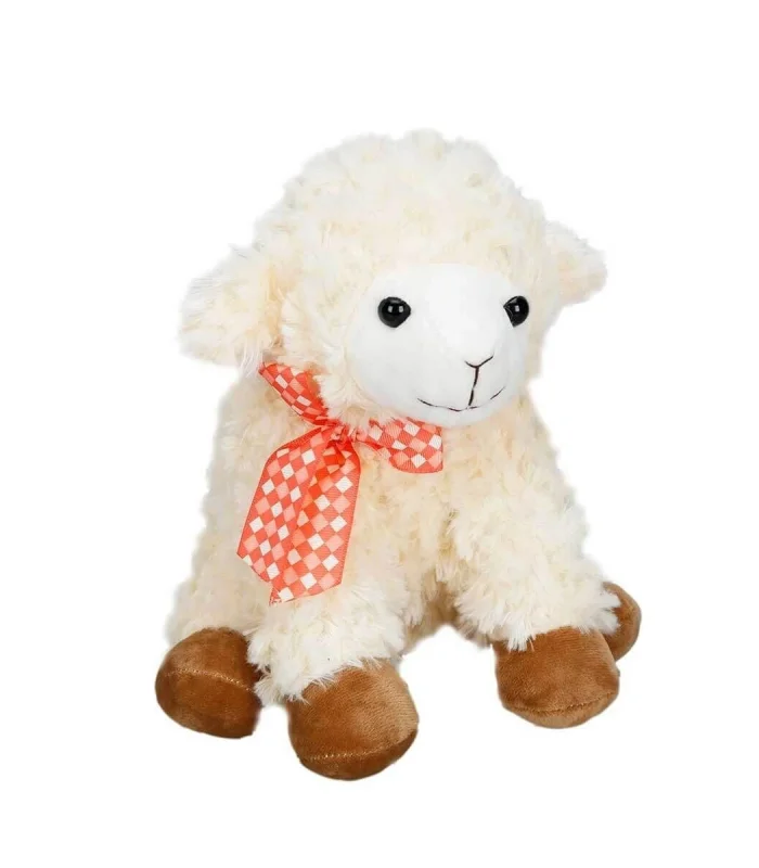 1509 SUN-JHN-PFF-SK PELUŞ KUZU OTURAN KURDELELİ 24CM 2R