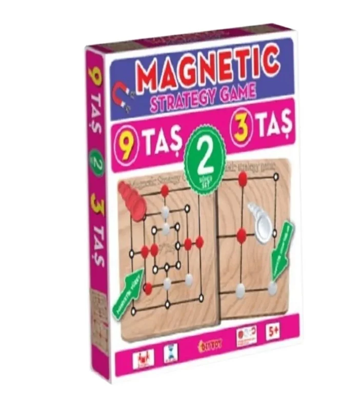 1531549 Manyetik Strateji Oyunları 9 Taş + 3 Taş -Dıytoy