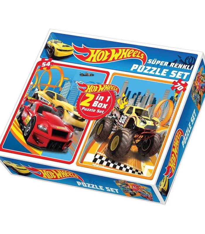 1535 HOT WHEELS  2İN1 PUZZLE
