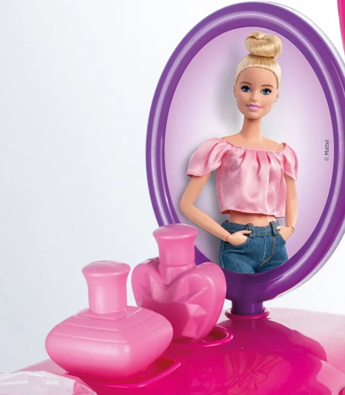 1609 Barbie Ayaklı Makyaj Masası ve Sandalye Seti - Dolu