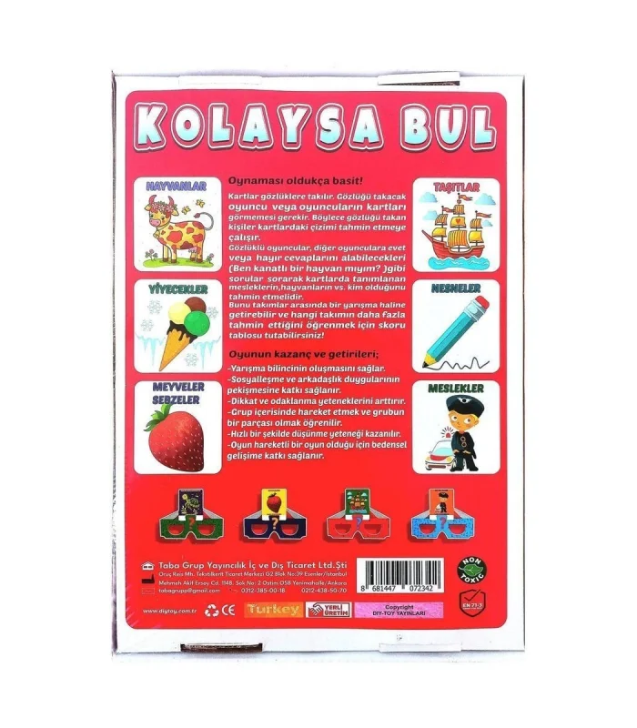 1631550 KOLAYSA BUL TAHMİN ETME OYUNU