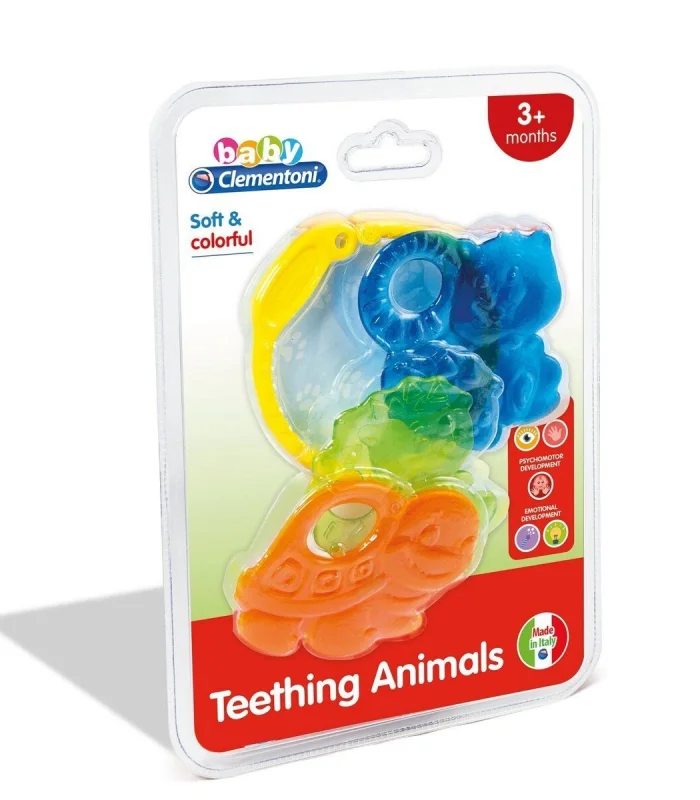 17061 Baby Clementoni - Renkli Hayvanlar Dişlik +3 ay