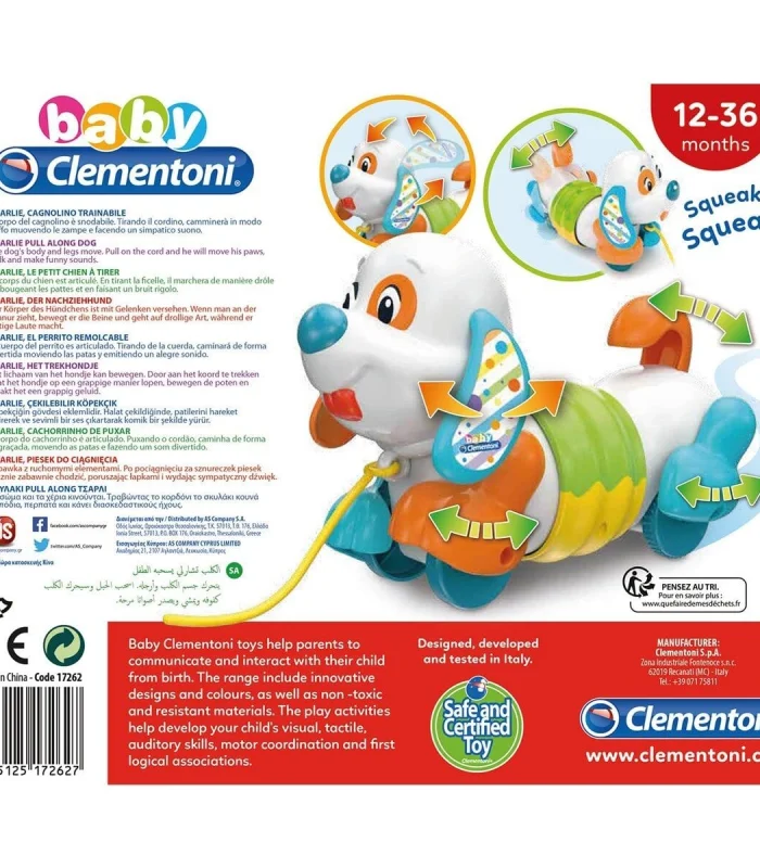 17262 Baby Clementoni - Çek Çek Köpek +9 ay