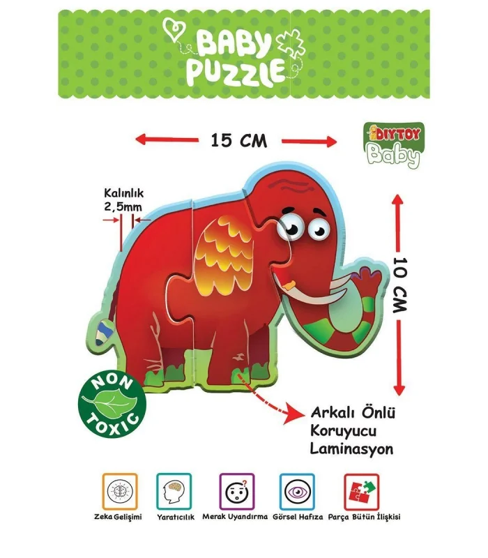 1727 BABY PUZZLE BENİM İLK PUZZLEM ORMAN HAYVANLARI