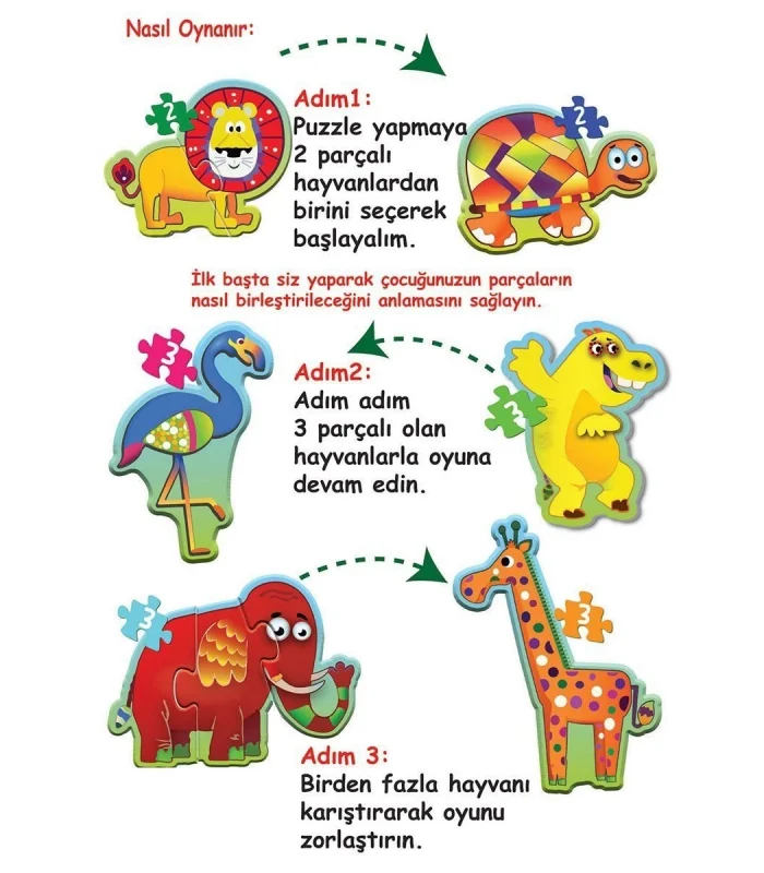 1727 BABY PUZZLE BENİM İLK PUZZLEM ORMAN HAYVANLARI