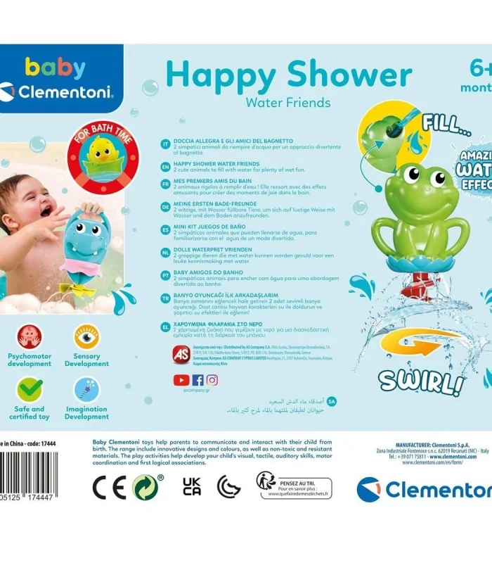 17444 Baby Clementoni - İlk Arkadaşlarım Banyo Oyuncağı +6 ay