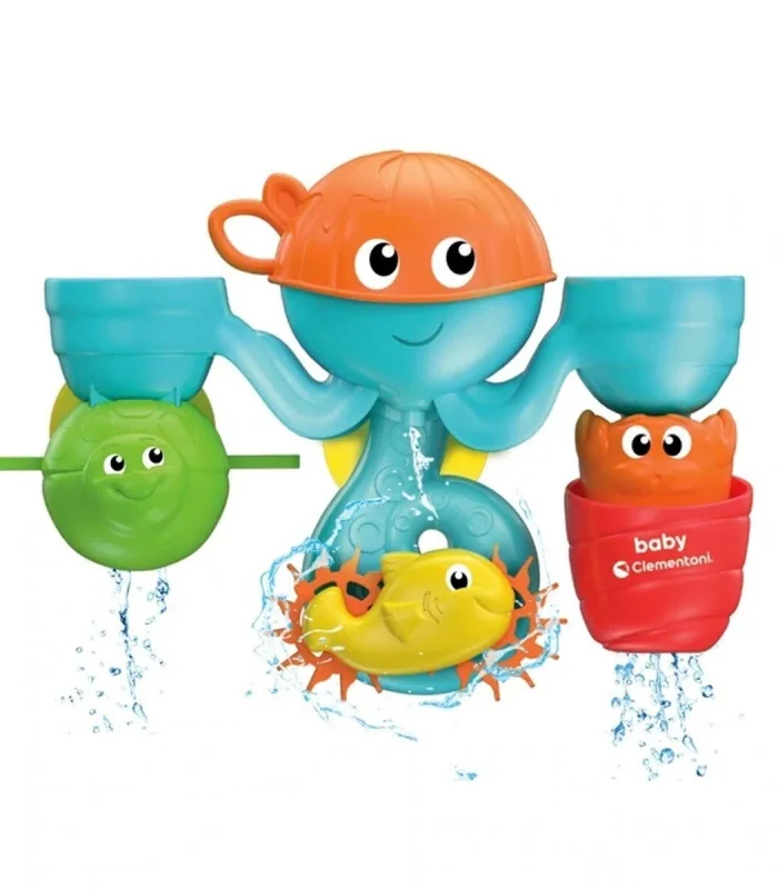 17458 Eğlenceli Arkadaşlar Su Parkı Banyo Oyuncağı, Baby Clementoni, +6 ay