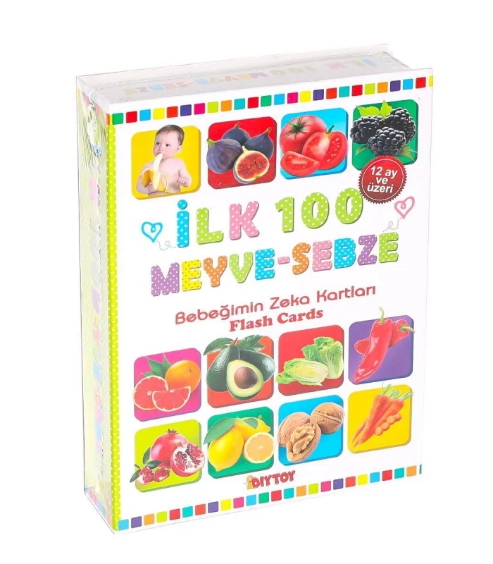 1765 FLASH CARD İLK 100 MEYVELER EĞİTİCİ KARTLAR